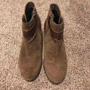 Dolce Vita Brown Suede Booties, Size 6.5